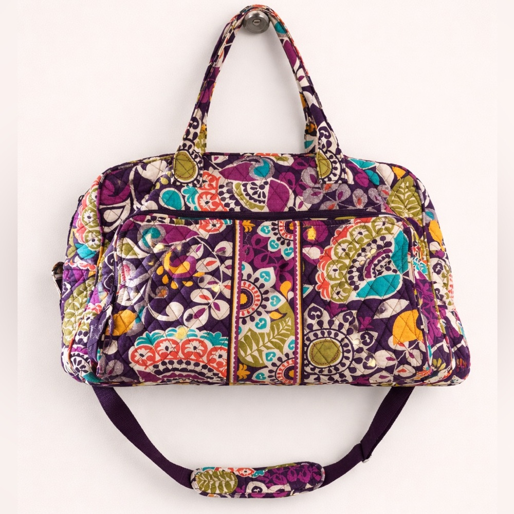 Vera Bradley Multicolor Floral Quilted Travel Bag